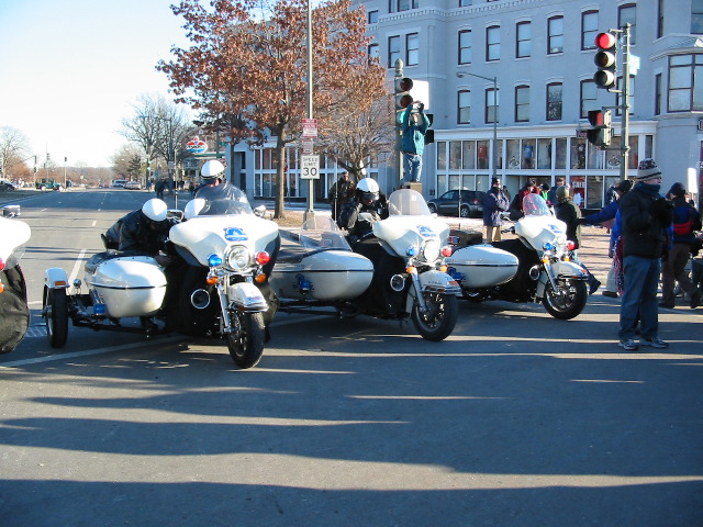 The police even had sidecars!