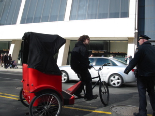 A pedicab
