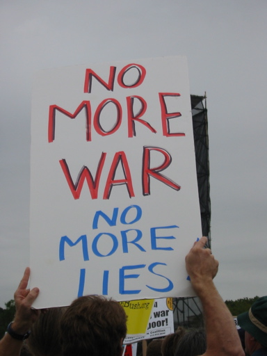 No more war, No more lies
