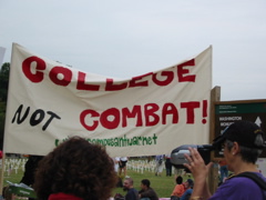 College Not Combat!