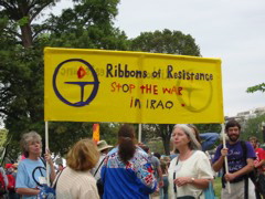 Ribbons of Resistance Stop the War in Iraq