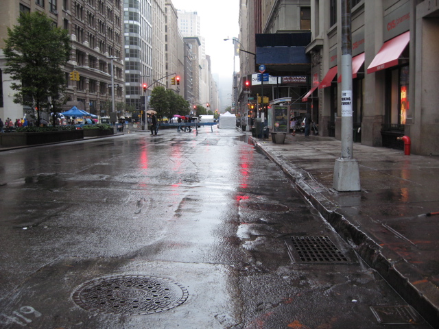 Rain on the streets