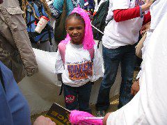 A young marcher